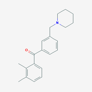 2,3-Dimethyl-3'-piperidinomethyl benzophenone