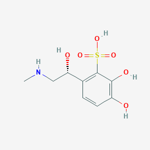 2,3-dihydroxy-6-[(1r)-1-hydroxy-2-(methylamino)ethyl]benzenesulfonic acid