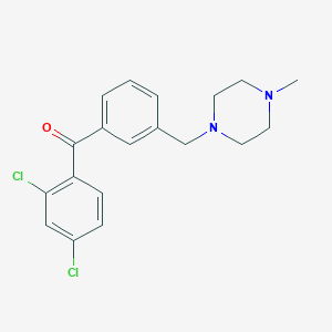 2,4-Dichloro-3'-(4-methylpiperazinomethyl) benzophenone