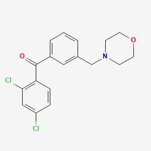 2,4-Dichloro-3'-morpholinomethyl benzophenone