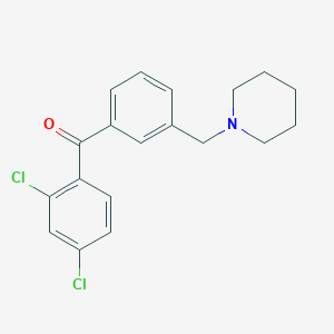 2,4-Dichloro-3'-piperidinomethyl benzophenone