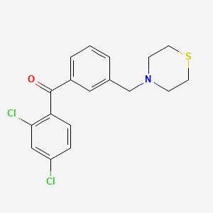 2,4-Dichloro-3'-thiomorpholinomethyl benzophenone