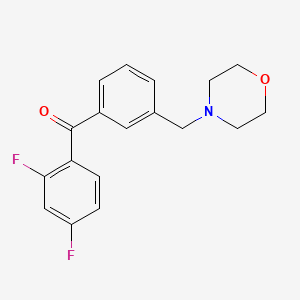 2,4-Difluoro-3'-morpholinomethyl benzophenone