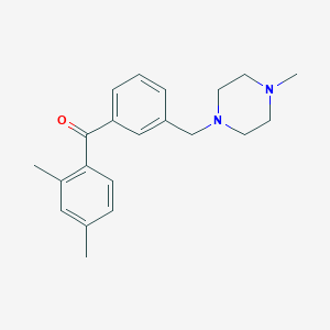 2,4-Dimethyl-3'-(4-methylpiperazinomethyl) benzophenone