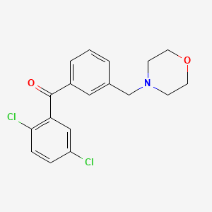 2,5-Dichloro-3'-morpholinomethyl benzophenone