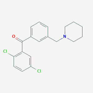 2,5-Dichloro-3'-piperidinomethyl benzophenone