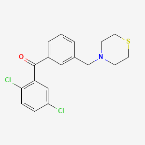 2,5-Dichloro-3'-thiomorpholinomethyl benzophenone