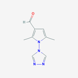 2,5-Dimethyl-1-(4H-1,2,4-triazol-4-yl)-1H-pyrrole-3-carbaldehyde