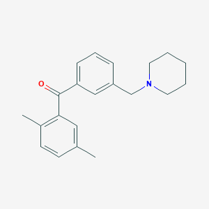 2,5-Dimethyl-3'-piperidinomethyl benzophenone