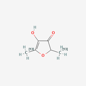 2,5-Dimethyl-4-hydroxy-3(2H)-furanone 13C2