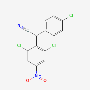 2,6-Dichloro-945;-(4-chlorophenyl)-4-nitrobenzeneacetonitrile