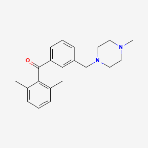 2,6-Dimethyl-3'-(4-methylpiperazinomethyl) benzophenone