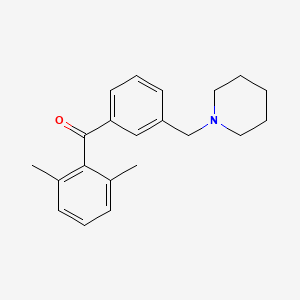 2,6-Dimethyl-3'-piperidinomethyl benzophenone