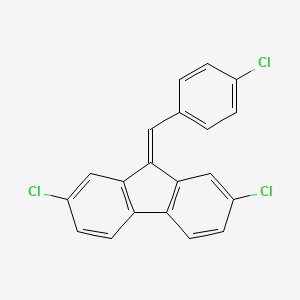 2,7-Dichloro-9-[(4-chlorophenyl)methylene]-9H-fluorene