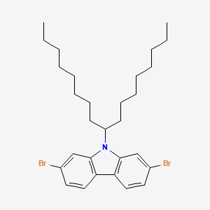 2,7-dibromo-9-(heptadecan-9-yl)-9H-carbazole