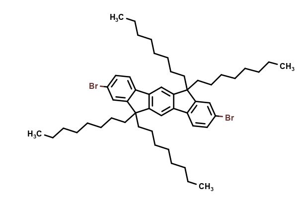2,8-Dibromo-6,6,12,12-tetraoctyl-6,12-dihydroindeno[1,2-b]fluorene