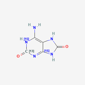 2,8-Dihydroxyadenine-13C,15N2 (Major)