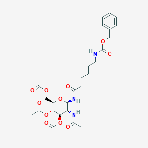 2-Acetamido-2-deoxy-3,4,6-tri-O-acetyl-N[N-(benzyloxycarbonyl)-epsilon-aminocaproyl]-beta-D-glucopyranosylamine