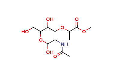 2-Acetamido-3-O-(D-1-carboxyethyl)-2-deoxy-2-D-glucose Methyl Ester