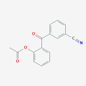 2-Acetoxy-3'-cyanobenzophenone