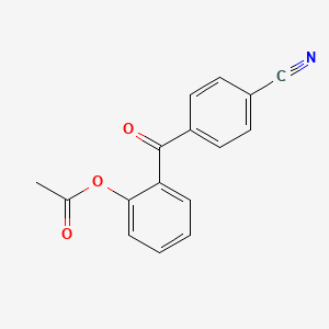 2-Acetoxy-4'-cyanobenzophenone