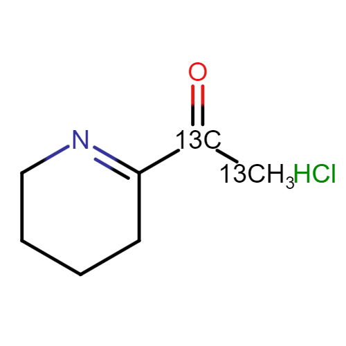 2-Acetyl-3,4,5,6-tetrahydropyridine-13C2 Hydrochloride