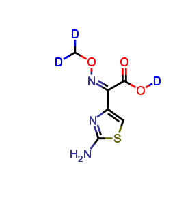 2-Amino-a-(methoxyimino)-4-thiazoleacetic Acid-d3