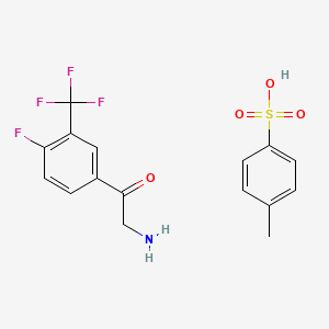 2-Amino-1-(4-fluoro-3-(trifluoromethyl)phenyl)ethanone 4-methylbenzenesulfonate