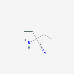 2-Amino-2-ethyl-3-methylbutanenitrile