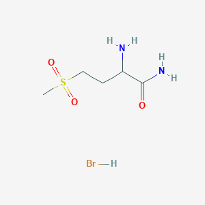 2-Amino-4-(methylsulfonyl)butanamide hydrobromide