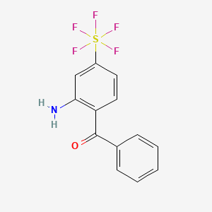 2-Amino-4-(pentafluorosulfanyl)phenyl phenyl ketone
