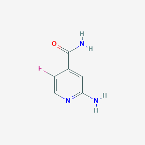 2-Amino-5-fluoroisonicotinamide