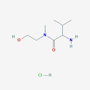2-Amino-N-(2-hydroxyethyl)-N,3-dimethylbutanamide hydrochloride