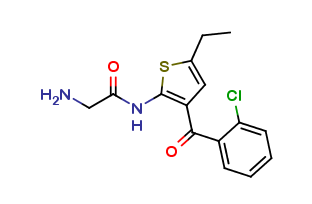2-Amino-N-[3-(2-chlorobenzoyl)-5-ethyl-2-thienyl]-acetamide