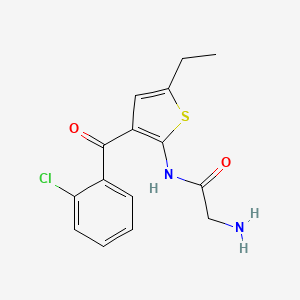 2-Amino-N-(3-(2-chlorobenzoyl)-5-ethylthiophen-2-yl)acetamide
