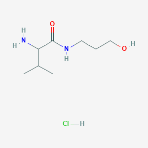 2-Amino-N-(3-hydroxypropyl)-3-methylbutanamide hydrochloride