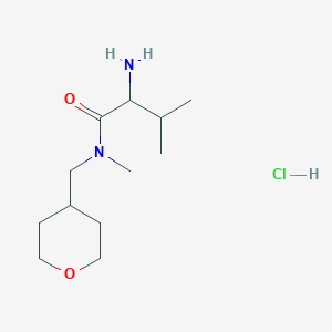 2-Amino-N,3-dimethyl-N-(tetrahydro-2H-pyran-4-ylmethyl)butanamide hydrochloride