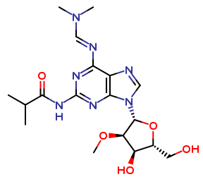 2-Amino-N6-(dimethylaminomethylidene)-N2-isobutyryl-2�-O-methyladenosine