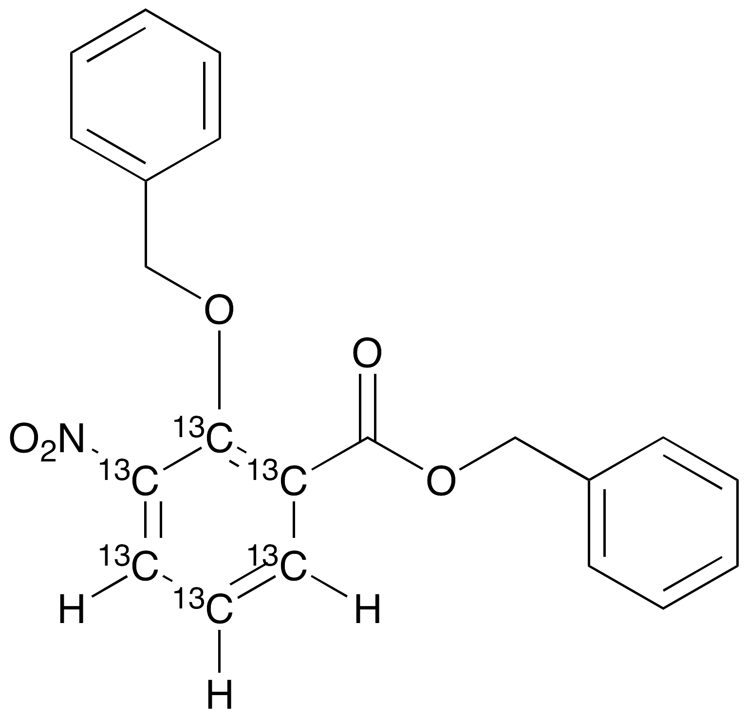 2-Benzyloxy-3-nitro-benzoic Acid-13C6 Benzyl Ester