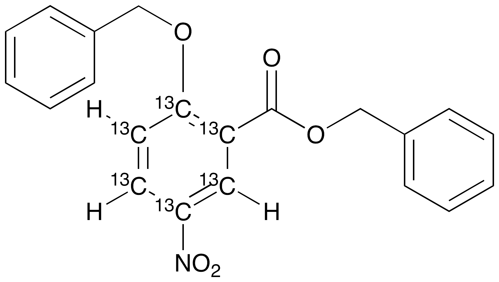 2-Benzyloxy-5-nitro-benzoic Acid-13C6 Benzyl Ester