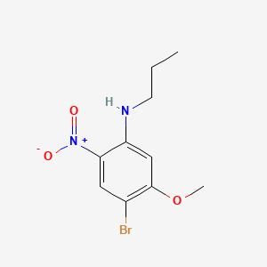 2-Bromo-4-nitro-5-(propylamino)anisole