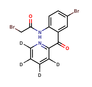 2-Bromo-N-[4-bromo-2-(2-pyridinylcarbonyl)phenyl]-acetamide-d4