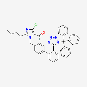 2-Butyl-5-chloro-3-[[2'-(1-trityl-1H-tetrazol-5-yl)biphenyl-4-yl]methyl]-3H-imidazole-4-carboxaldehyde