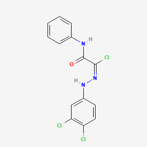 2-Chloro-2-[2-(3,4-dichlorophenyl)hydrazono]-N-phenylacetamide