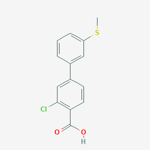 2-Chloro-4-(3-methylthiophenyl)benzoic acid