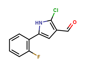 2-Chloro-5-(2-fluorophenyl)-1H-pyrrole-3-carboxaldehyde