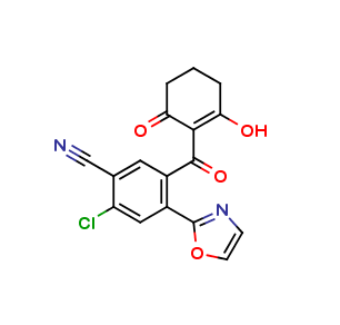 2-Chloro-5-(2-hydroxy-6-oxo-cyclohex-1-enecarbonyl)-4-oxazol-2-yl-benzonitrile