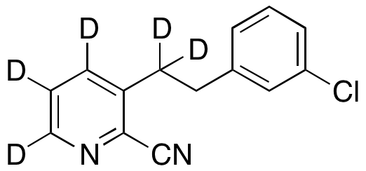 2-Cyano-3-(3-chlorophenylethyl)pyridine-d5