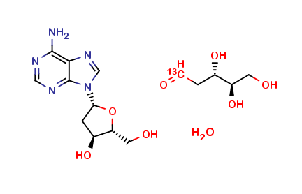2-DEOXYADENOSINE H2O (DEOXYRIBOSE 13C)