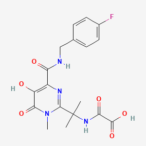 2-Des(5-methyl-1,3,4-oxadiazole-2-carboxamide) 2-(2-Amino-2-oxoacetic Acid) Raltegravir